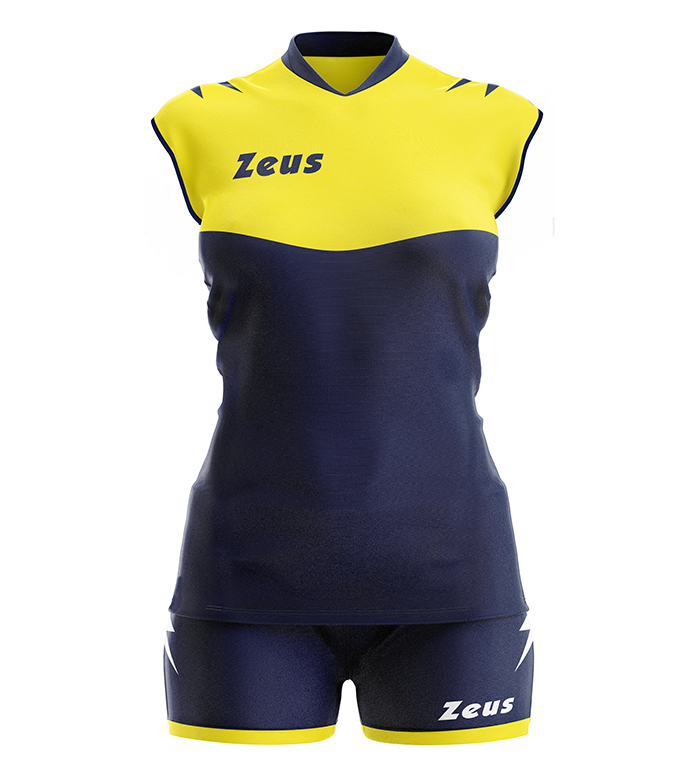 Волейбольная форма женская Zeus SARA KIT Синий/Желтый